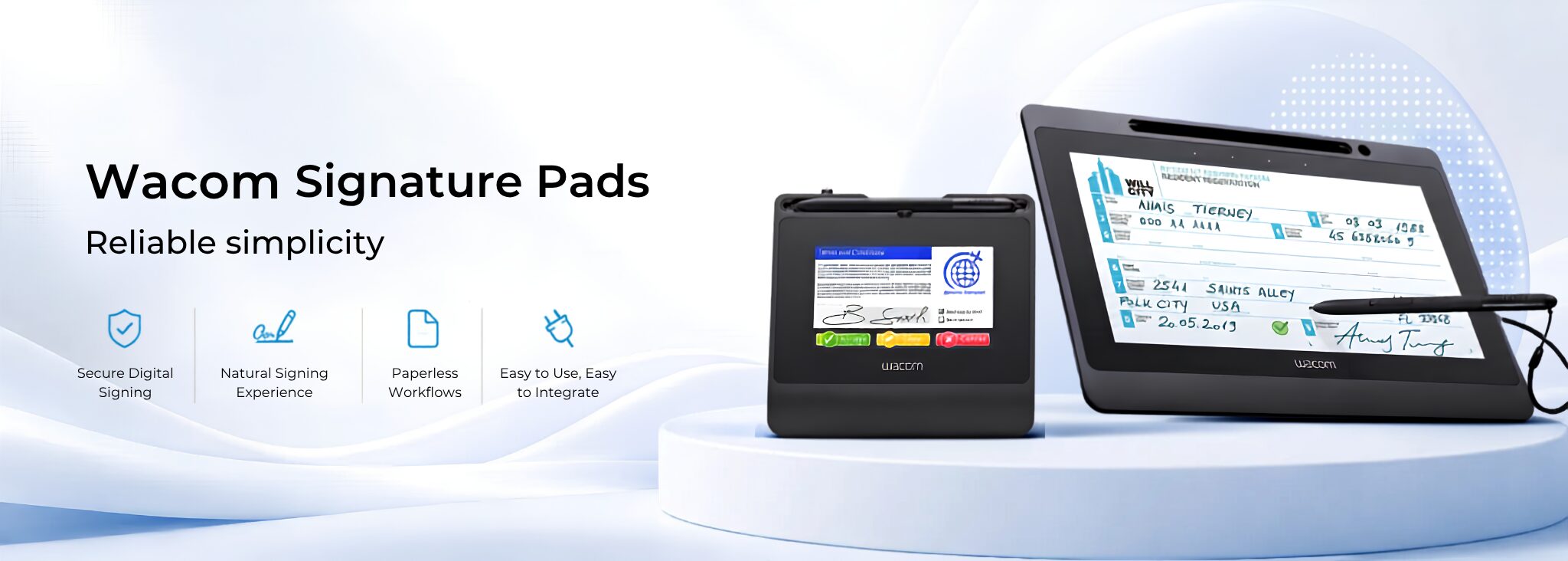 Wacom Signature Pads for business in UAE