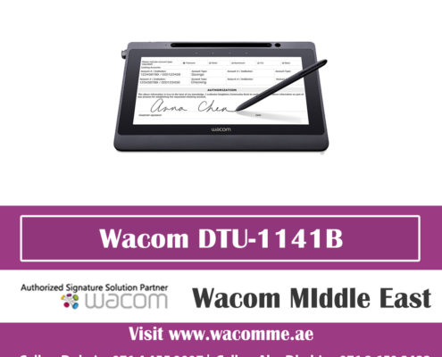 Wacom DTU-1141B signature tablet at Wacom Middle East