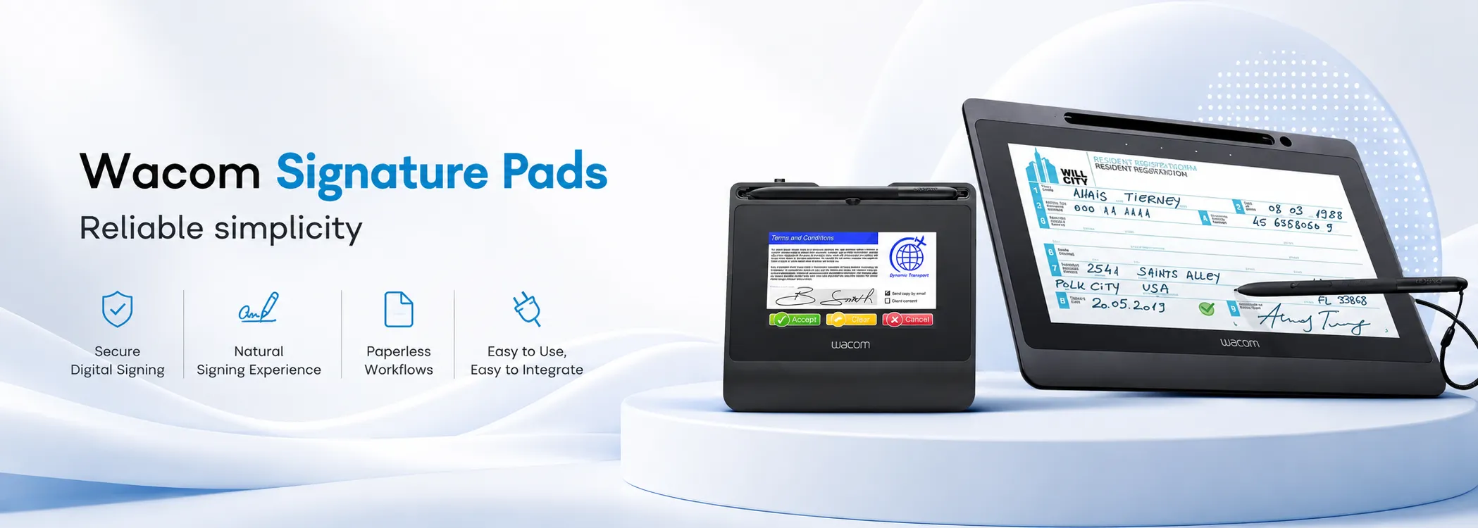 Wacom Signature Pads- Go Paperless