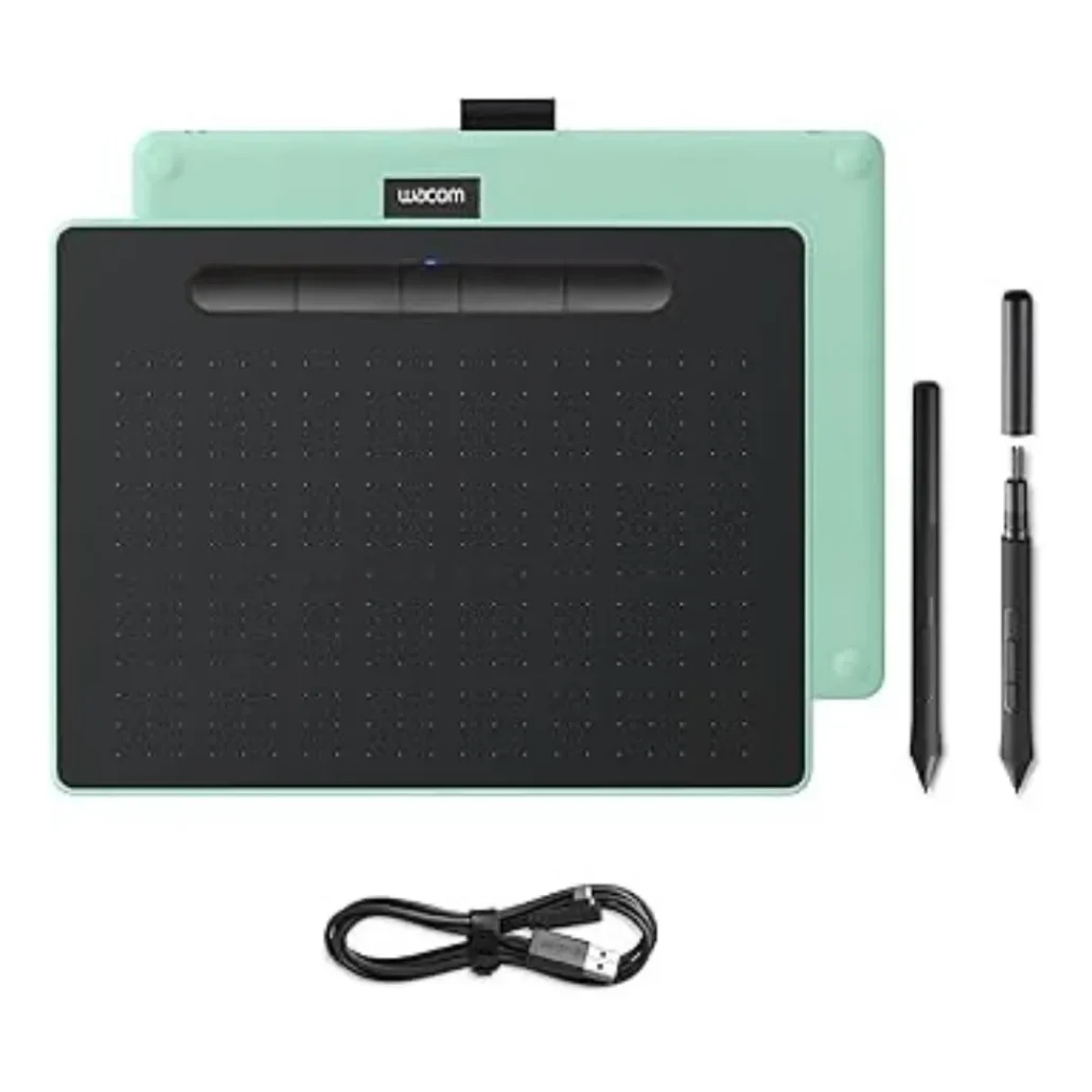Wacom Intuos M Bluetooth Pistachio CTL-6100WLE | Wireless Tablet UAE